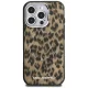 Karl Lagerfeld IML Leopard Pattern MagSafe Case for iPhone 16 Pro Max - Brown