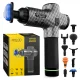4FIZJO Massage Gun-Ultra Cool Edition with 9 Massage Heads