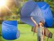 Large Pop-Up Beach Tent with UV Protection, Blue