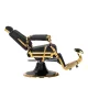 Gabbiano Leonardo Barber Chair Black with Gold Base