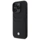 BMW iPhone 16 Pro Max Leather Case Sign Leather Cardslot, Black