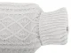 Hot Water Bottle with Knitted Sweater Cover 2 L, 34 x 19 cm, Grey