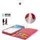 Dux Ducis Hivo Flip Case for Samsung Galaxy S23+ Genuine Leather Red