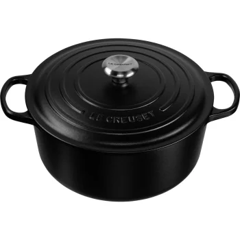 Cast Iron Casserole Le Creuset Signature Round 30 cm, 8.1 L, Satin Black