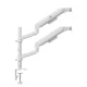 Ergo Office ER-692 W Dual Monitor Mount, Gas Spring, 17\"-32\", 1-10kg, White