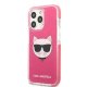 Apple iPhone 13 Pro Max 6.7\'\' Karl Lagerfeld Choupette Head Case Cover, Fuchsia