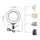 Puluz Dual Handle Vlog Kit Stand with LED Lamp and Microphone for Smartphone