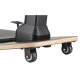 Maclean MC-872 Ergonomic Office Chair with Anti-Fatigue Mat, Black