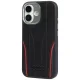 Audi iPhone 17 Case R8 Genuine Leather MagSafe, Black/Red