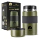 MOUNTAIN GOAT Stainless Steel Food Thermos 1000ml, Green
