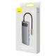 Baseus Metal Gleam Series 4-in-1 Hub, USB-C to 4x USB 3.0, WKWG070013, Gray