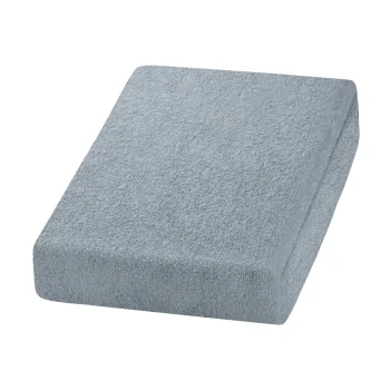 Grey Terry Cloth Fitted Sheet for Massage Tables 70x190 cm