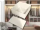 Textile Organizer for Underwear and Clothes 28x28x10 cm, White