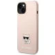 Karl Lagerfeld Silicone Choupette Body Case for iPhone 14 Plus, Pink