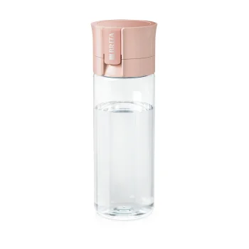 Brita Fill & Go Vital Water Filter Bottle 0.6L with 2 MicroDisc Filters, Apricot