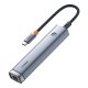 Baseus UltraJoy Series 5-in-1 USB-C Hub HDMI, USB 3.0, PD, RJ45, Grey