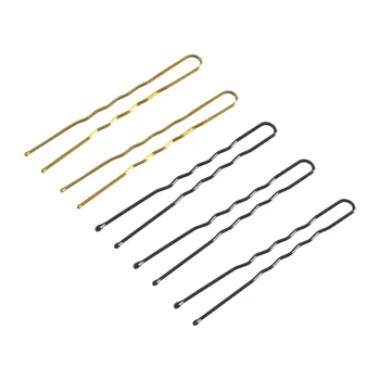 E-56 Metal Hair Pins 200 pcs Mix Black/Gold