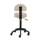Hairdressing Stool Gabbiano D026 with Backrest, Beige