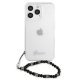 Guess Pearl Case for iPhone 13 Pro Max, Transparent Black