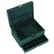 Jewelry Box Organizer with Lock, Green