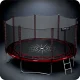 Neo-Sport NS-14Z241 Garden Trampoline with Outer Net and Ladder, 435 cm (14 ft)
