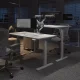 Electric Height-Adjustable Desk Frame without Tabletop, Black