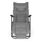 MultiGarden 2-in-1 Folding Garden Lounger with 3-Step Footrest, Grey