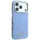Karl Lagerfeld Saffiano Small Script MagSafe Case for iPhone 17/18 Pro Max - Light Blue