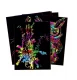 Kruzzel Scratch Art Paper Set with Wooden Stylus 10 Pages