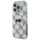 Karl Lagerfeld IML Karl Head Electroplated Case for iPhone 16 Pro, Transparent
