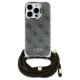 Guess iPhone 16 Pro Max Case Crossbody Cord 4G Print, Brown