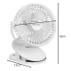 Ruhhy 00025566 Wireless Clip Fan, 1200mAh, White