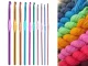 Crochet Hook Set with Zippered Case 0.6-6.5 mm 50 Pieces