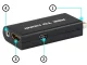 PS2 į HDMI garso ir vaizdo adapteris PlayStation 2 konsolei, juodas