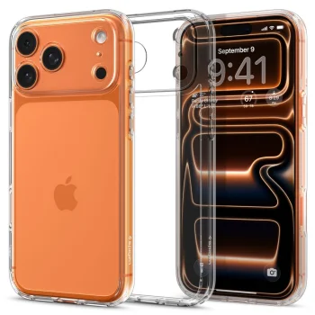 Spigen Ultra Hybrid Case for iPhone 17 Pro Max Crystal Clear