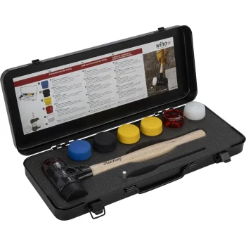 Wiha Safety Soft Face Hammer Set with Interchangeable Heads 40 mm, 325 mm