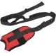 Leg Muscle Stretching Strap FT51, 152cm, Black/Red