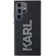 Karl Lagerfeld Samsung Galaxy S23 Ultra Case 3D Rubber Glitter Logo, Black