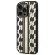 Karl Lagerfeld Case for iPhone 14 Pro Max, Monogram Stripe, Brown