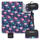 4Fizjo Insulated Picnic and Beach Blanket 200x200 cm, Flamingos