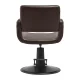 Hairdressing Chair Gabbiano Mataro, Brown with Black Base