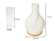 LED Table Lamp and Vase 2-in-1, 3 Light Colors, Ecru