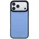 Mercedes-Benz Leather Mesh with Bow Line MagSafe Case for iPhone 18 Pro / 17 Pro - Blue