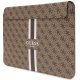 Guess 4G Printed Stripes Laptop Sleeve 16\", Brown