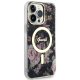 Guess iPhone 14 Pro Max vāciņš Flower MagSafe, melns