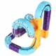 Magnetic Building Blocks Race Track with Car, 54 Pieces