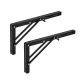 Maclean MC-195 Foldable Wall Shelf Brackets, 300-600mm, 50kg, 2 Pcs