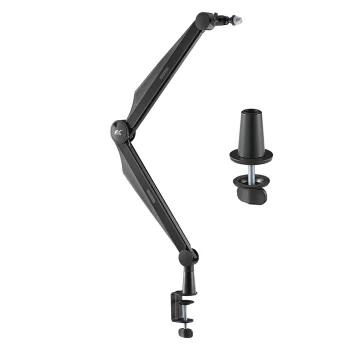 NanoRS RS422 Microphone Boom Arm Stand, 3/8" & 5/8", 1kg, Black