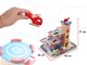Children Play Wooden Multi-storey Parking Garage with Elevator, Gas Station and Cars