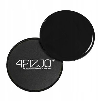 4Fizjo Sliding Plates Gliding Discs Sliders, 2 pcs., Black
